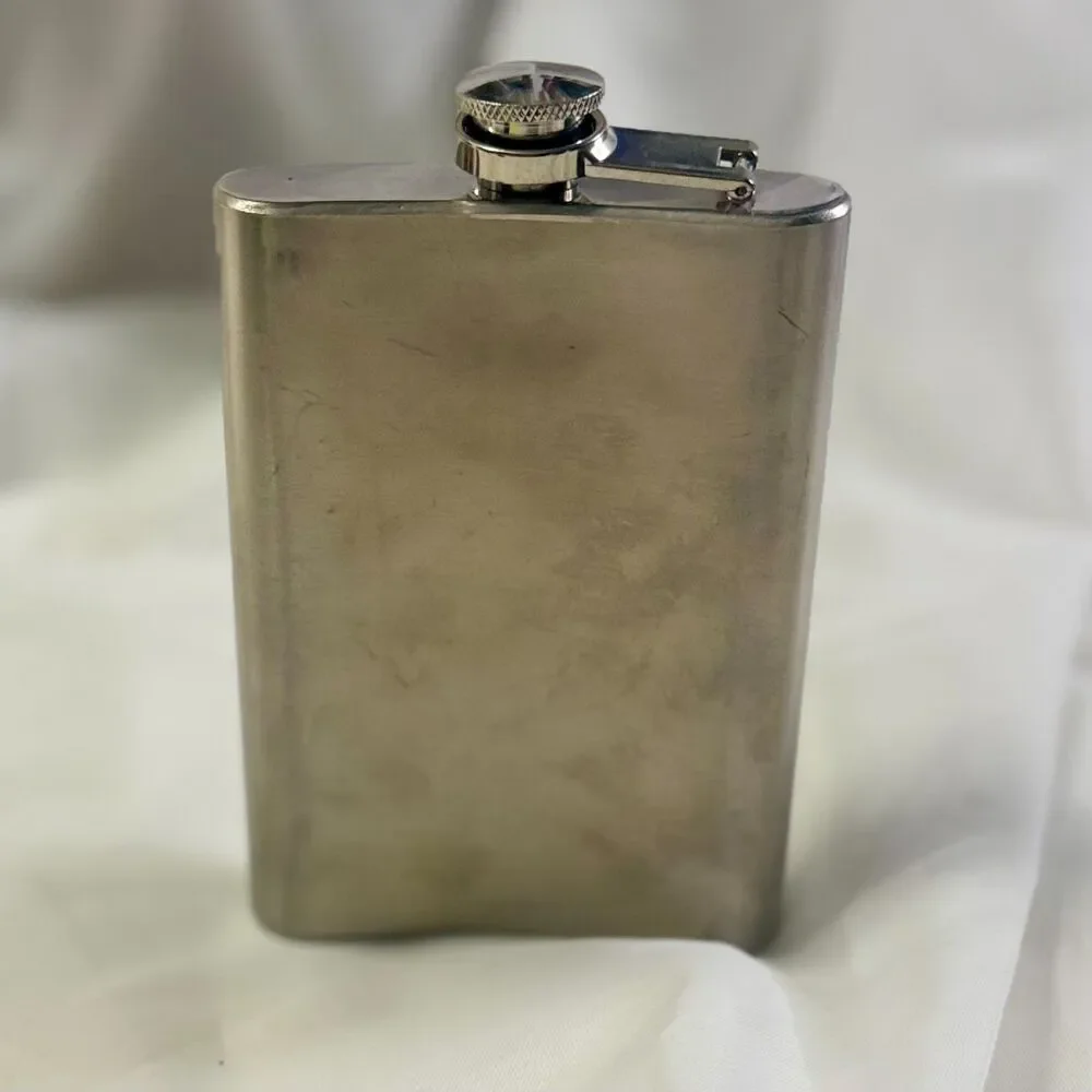 Trixie & Milo 8oz Stainless Steel Flask Top Hat Octopus Flask Nautical Steampunk